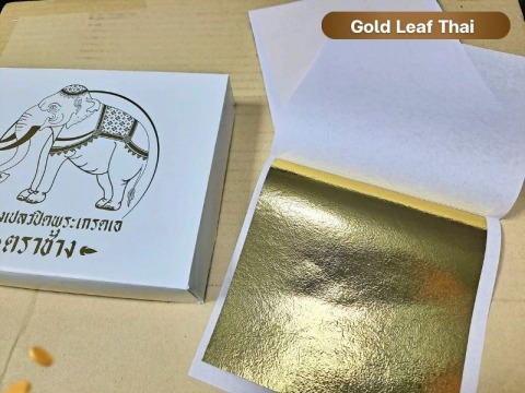 แผ่นฟอยล์ทอง เงิน นาก เนื้อนิ่ม สำหรับปิดองค์พระ งานศิลป์